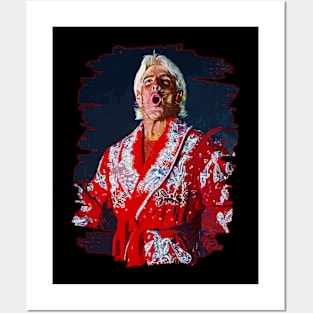 Ric flair \ Woo | Brush Art Posters and Art